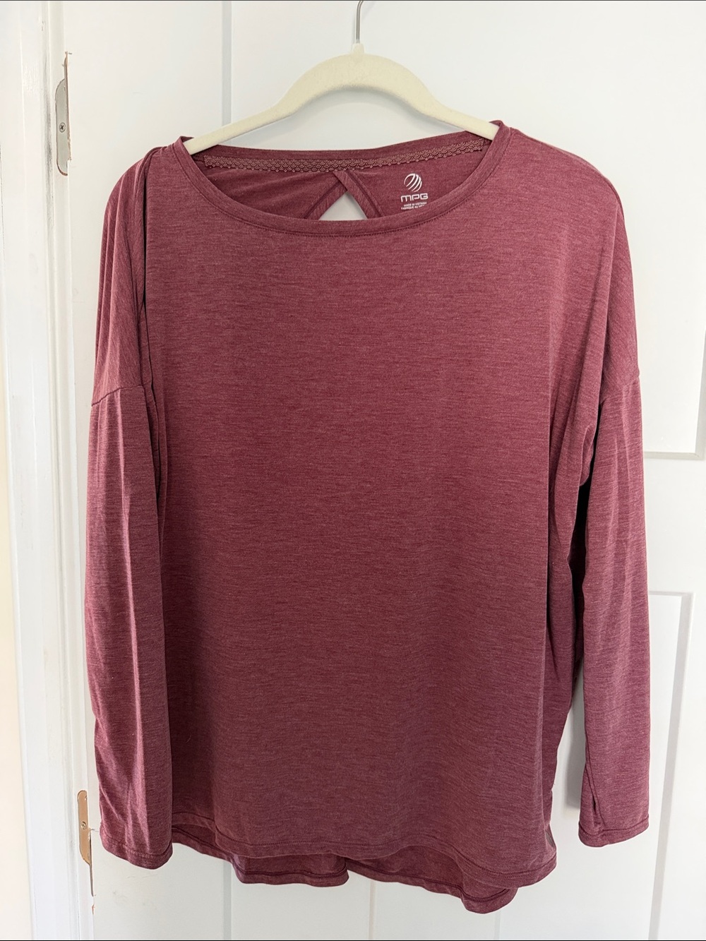 MPG Dusty Mauve Long Sleeve Active Top